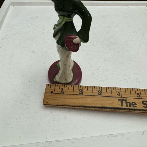 Stamped Copyright Laurel Japan Ceramic Dancer Figurine Cultural Dress Vintage Gl - Picture 10 of 12